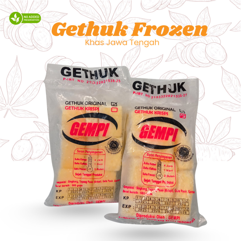 

Getuk Gempi 500gr Gethuk Singkong Original & Crispy isi 15pcs Frozen Siap Goreng