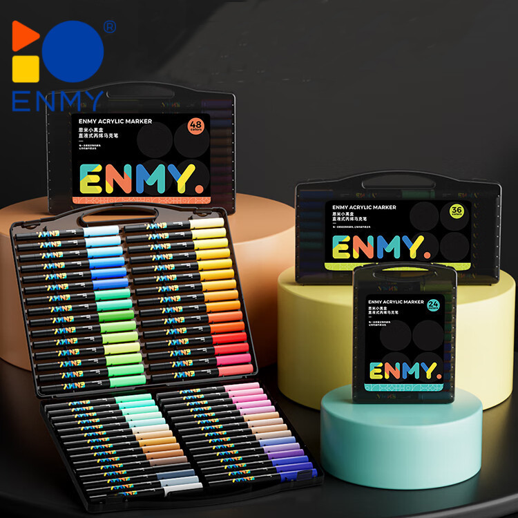 

ENMY 80 Warna Marker Cair Akrilik, Marker Cat Air, Untuk Kanvas, Batu, Kaca, Kayu, Kertas, DIY