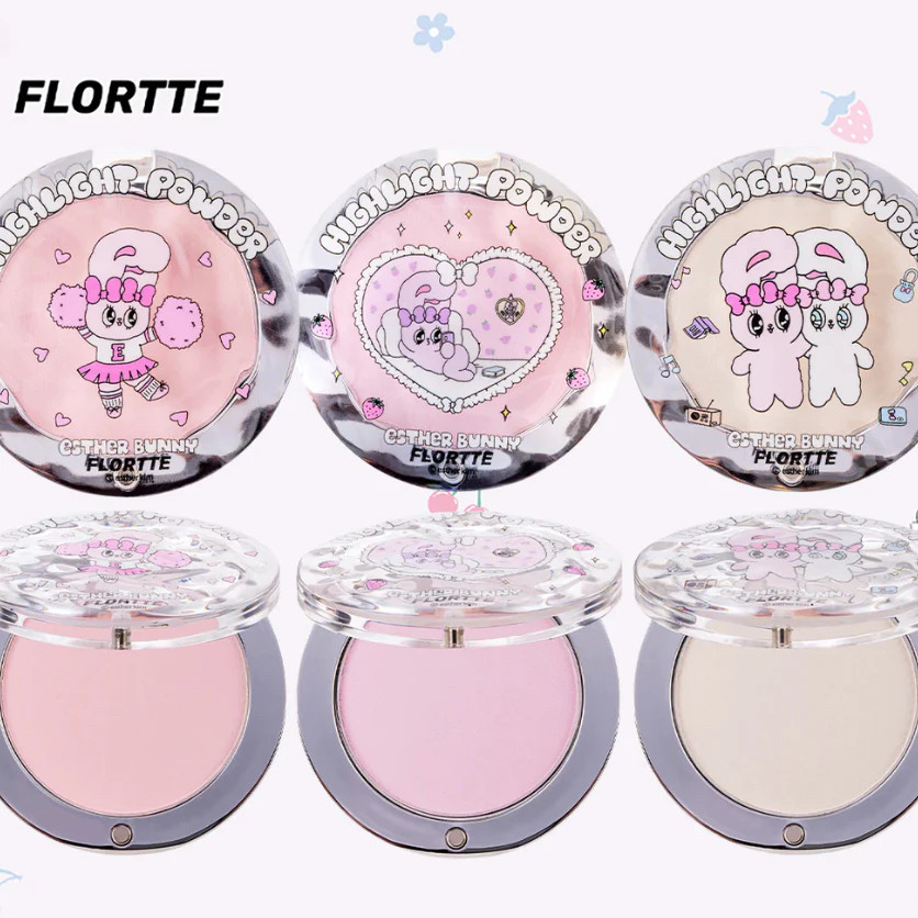 Flortte Esther Bunny Single Colour Highlighter Flortte Highlighter Powder Flortte Esther Bunny