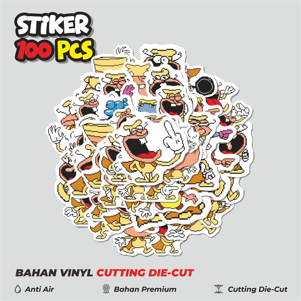 

Terbaru! 50 pcs Stiker Pizza Tower V6 Dekorasi Lucu Kreatif untuk Notebook, Skateboard, HP