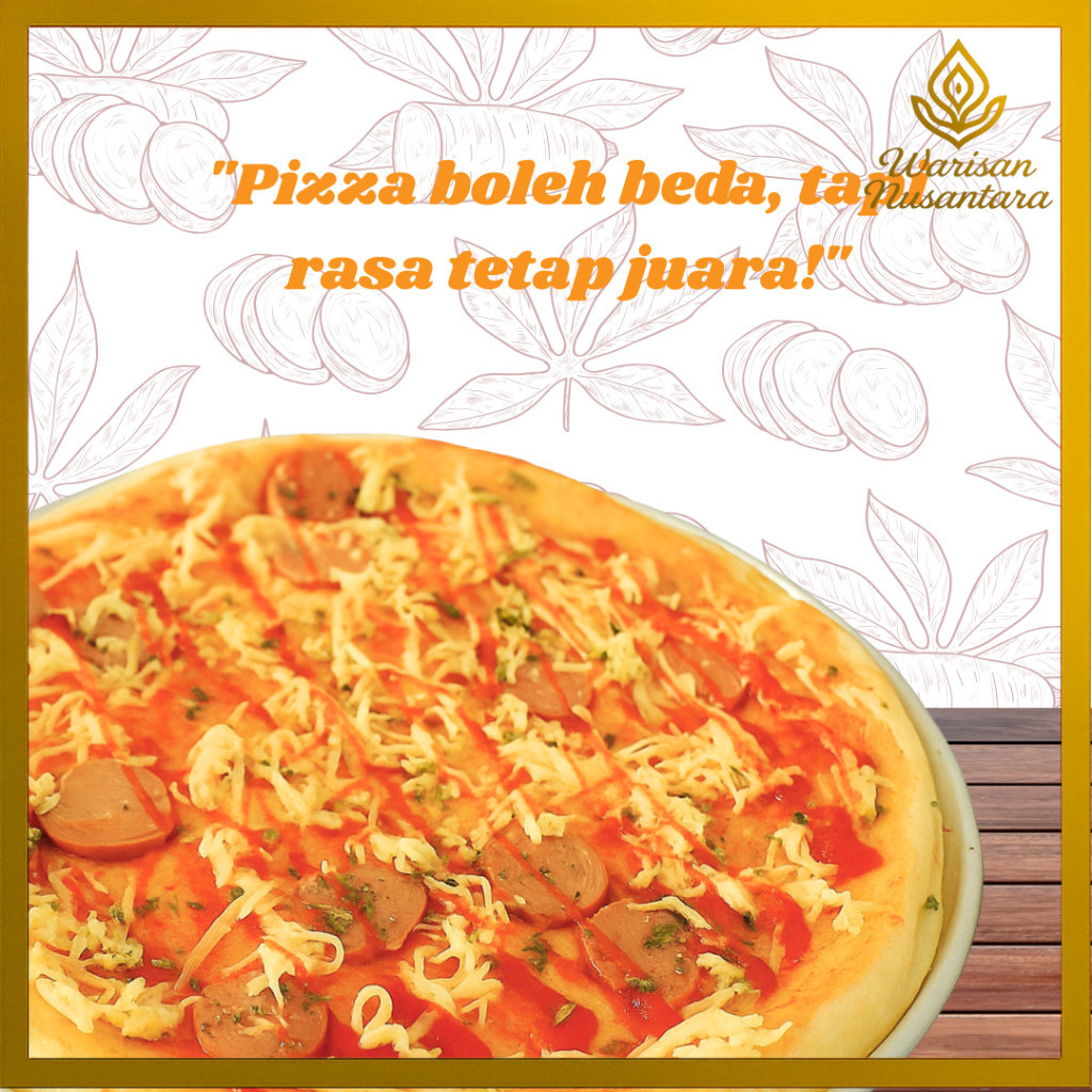 

Pizza singkong frozen camilan modern dari singkong khas jawa tengah enak