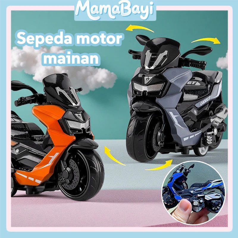Diecast Motor Mainan / Nmax Alloy Motorcycle Klasik Jadul Unik Motor / Mainan Sepeda Motor Untuk Ana