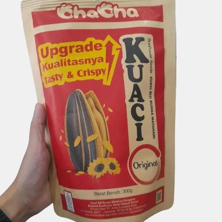 

Cha Cha Kuaci 300gr Biji Bunga Matahari TASTY CRISPY Rasa ORIGINAL