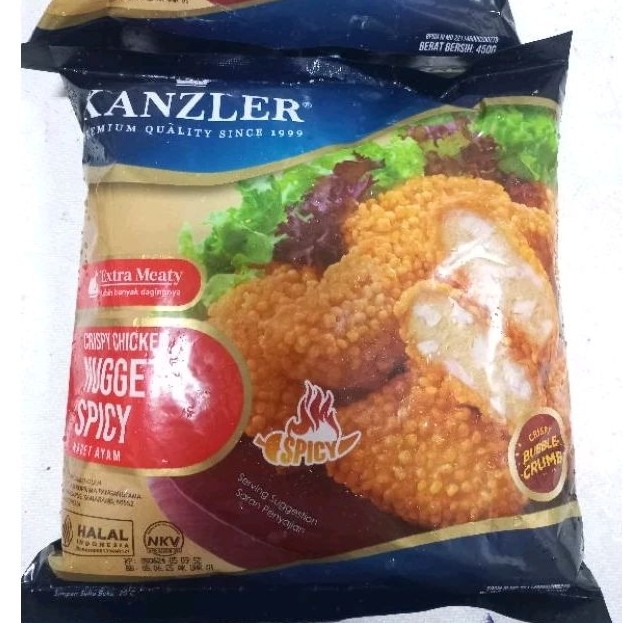 

Crispy Chicken Nugget Spicy Kanzler Spicy Nugget Crispy Kanzler 450g