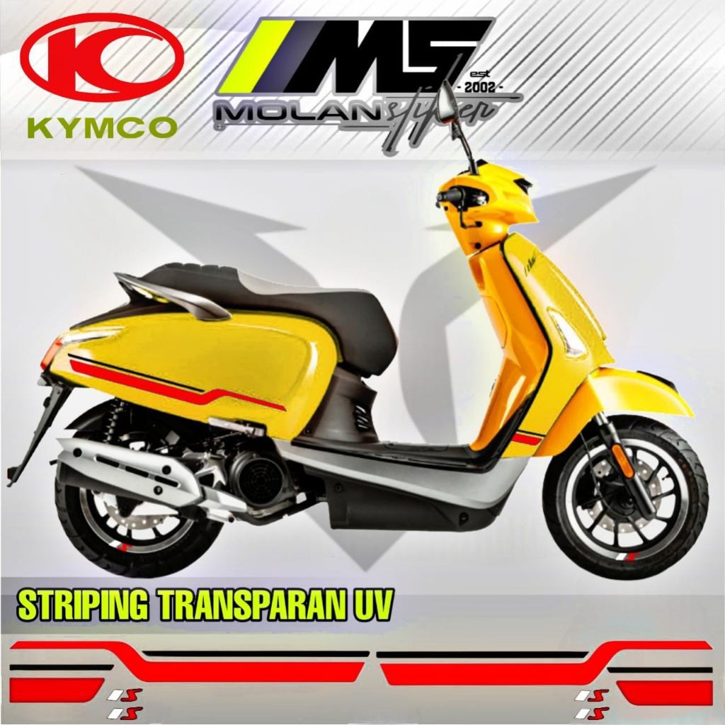 Decal Sticker Striping Variasi Transparan Uv Kymco Like 125 Sport Kymco Like 150i Abs Kymco Like 125