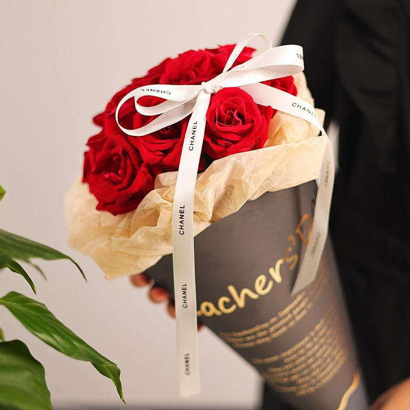 

Kertas Bunga Buket Motif Cone Ice Cream Edisi Hari Guru (hrg per 1 lembar) | Flower Cone Paper.