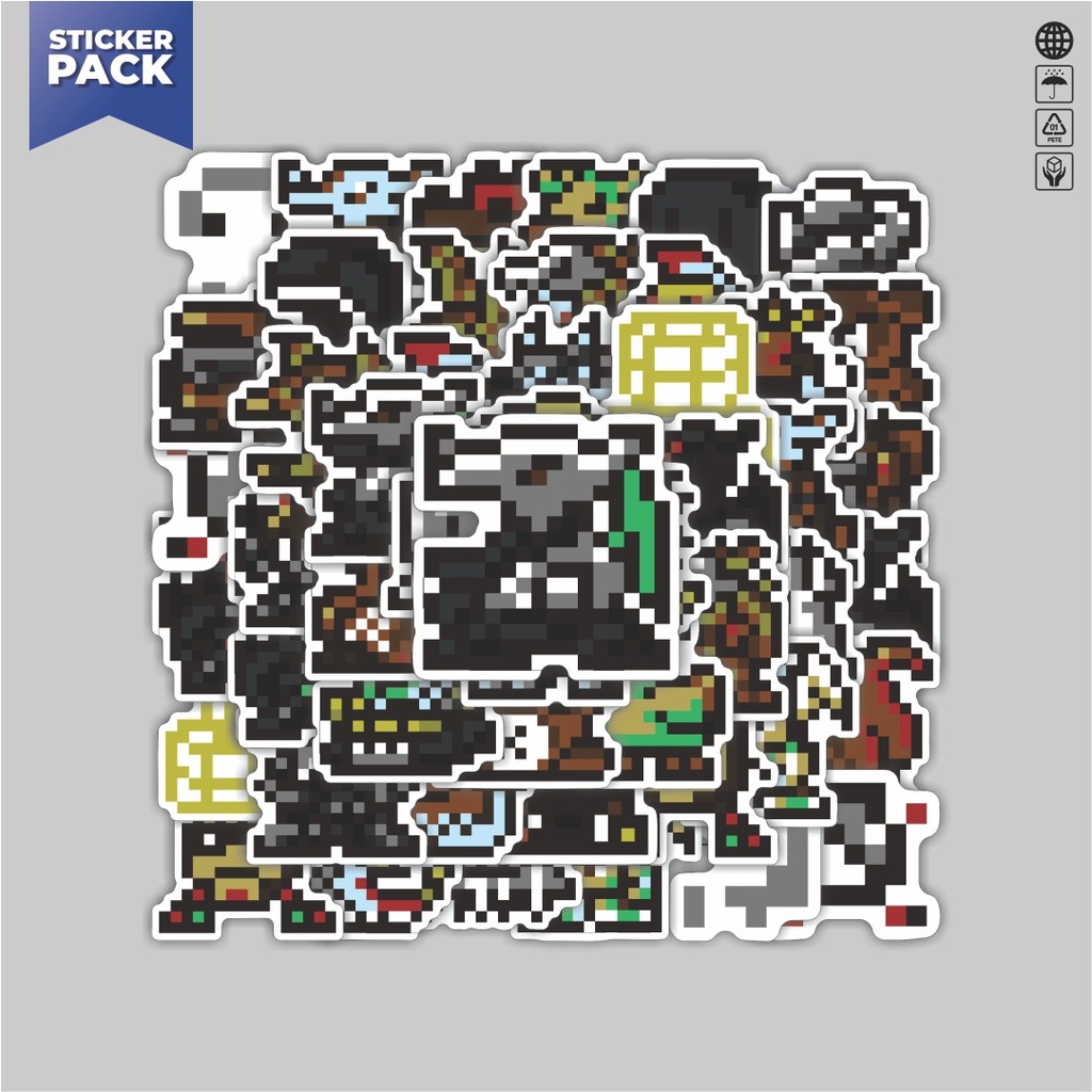 

[100PCS]Stiker Pack Stiker Pixel Digimon V42 Aesthetic Vinyl Anti Air Dekorasi Sticker Laptop Buku Journal Koper Helm Casing HP Gitar Helm Skateboard