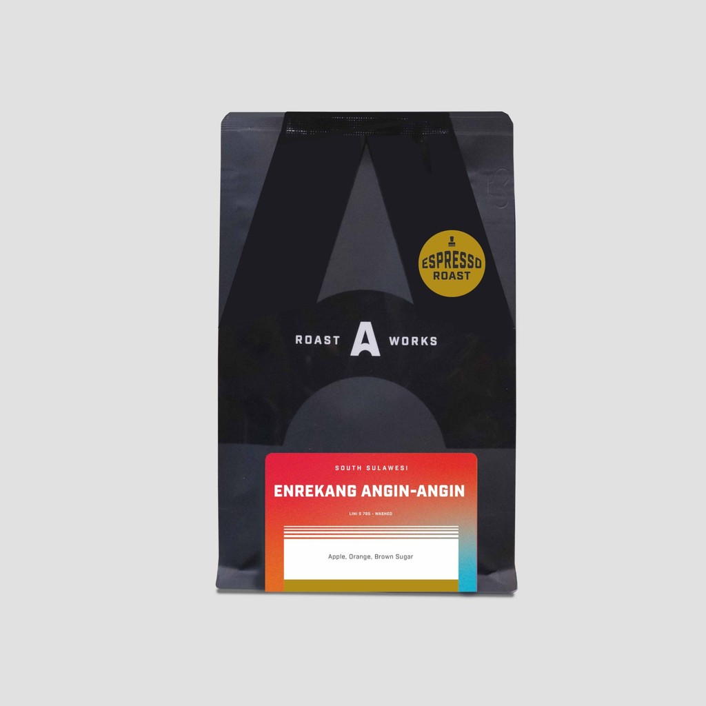 

South Sulawesi Enrekang angin-angin Washed Lini S 795 (espresso) 250gr - A Roastworks - Biji Kopi Espresso