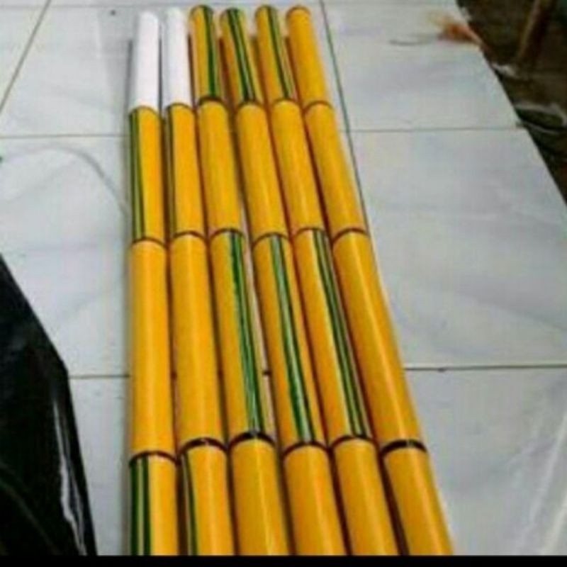 

tongkat bambu kuning asli alami