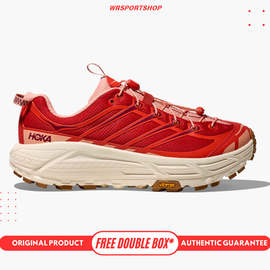 Hoka Mafate Three2 Unisex Trail Running Shoes - Tomato / Vermillion