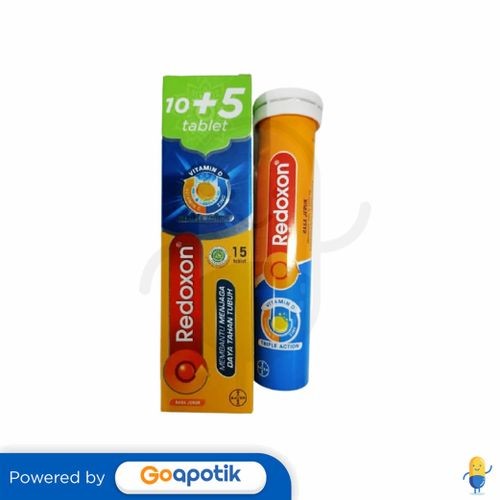 Redoxon Triple Action Rasa Jeruk Tube 15 Tablet Effervescent