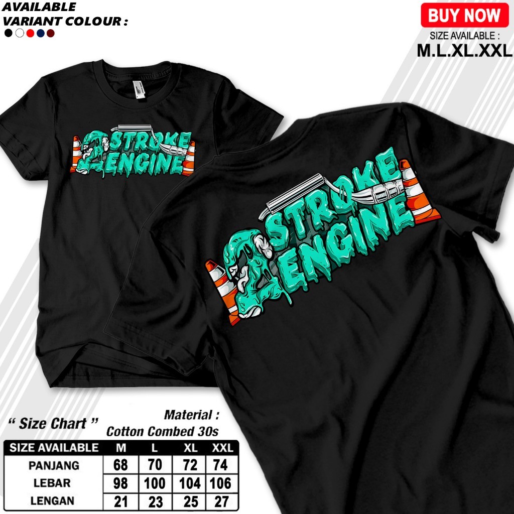 KAWS - KAOS TSHIRT DISTRO RACING PESONA 2 STROKE ENGINE POWER - KAOS KEREN ATASAN PRIA DAN WANITA CU