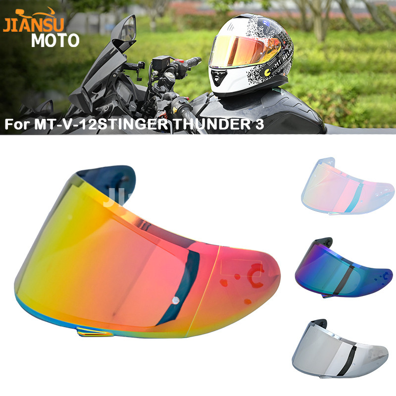 MT-V-12 helmet shield for MT STINGER helmet and MT THUNDER 3 helmet MT Replacement parts THUNDER 3SV