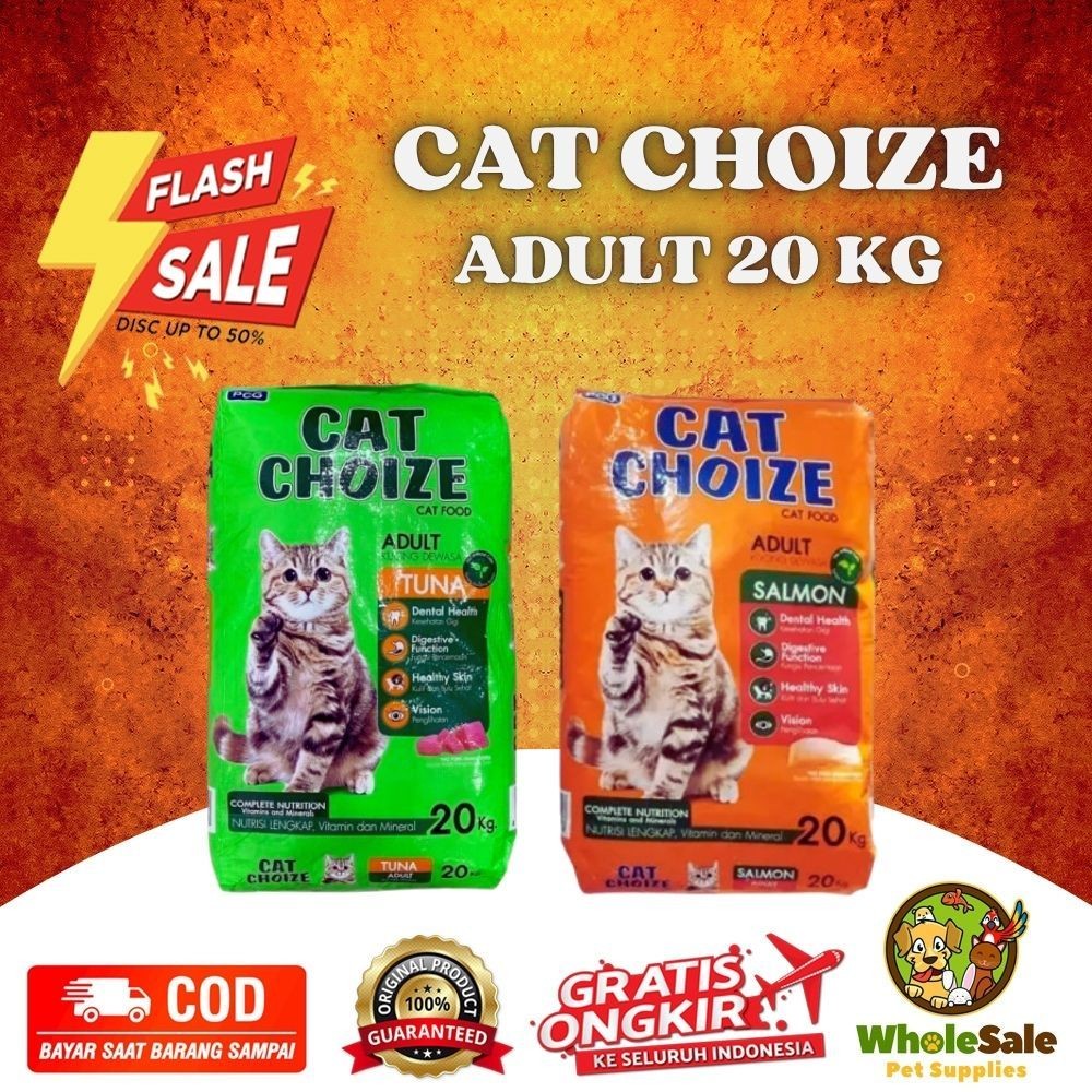 CAT CHOIZE ADULT 20 KG - CAT CHOIZE TUNA 20KG CAT CHOIZE SALMON 20KG