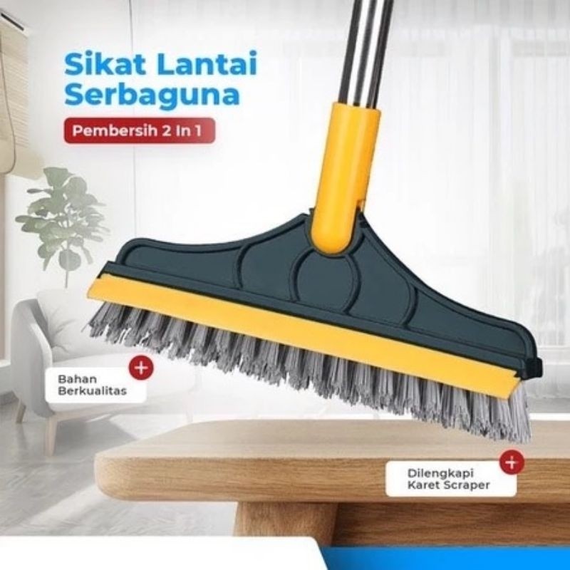 Sikat Lantai Serbaguna Sikat Dorong Kamar Mandi Multifungsi Wiper Kamar Mandi