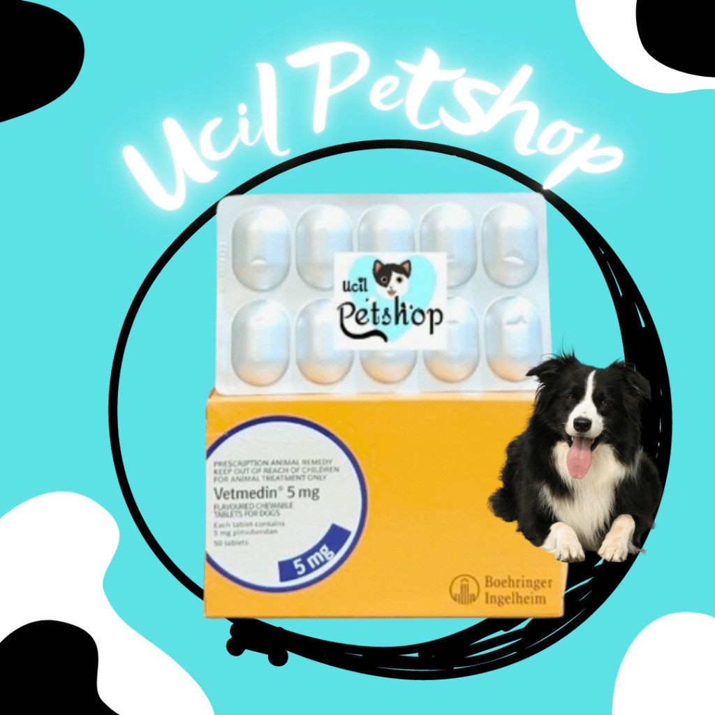 Vetmedin 5mg Obat Oral Khusus Penyakit Jantung Pada Anjing (1 Tablet)