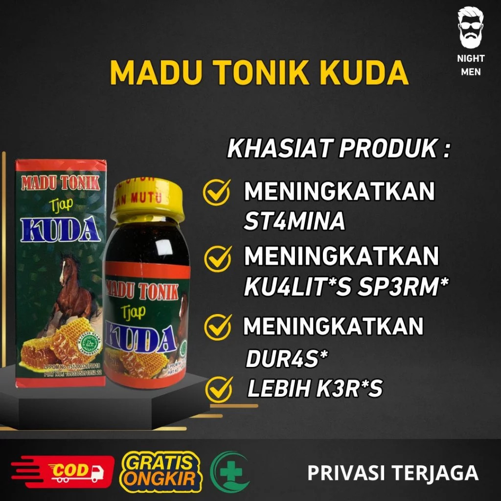 

(privasi aman) Madu Super Tonik / Madu Kuat Tahan Lama Premium / Madu Tonik Tjap Kuda Original Pria Perkasa
