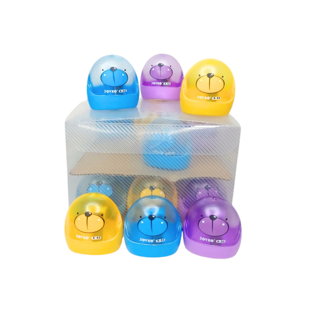 

SERUTAN PENSIL JOYKO B-82 [1 PACK/24 PCS] / SHARPENER / RAUTAN KECIL KEROKAN KARAKTER