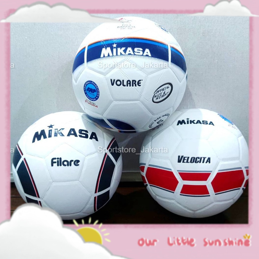 Bola sepak Mikasa Filare - Bola kaki Mikasa Volare - Bola sepak Mikasa Velocita - Bola kaki Mikasa F
