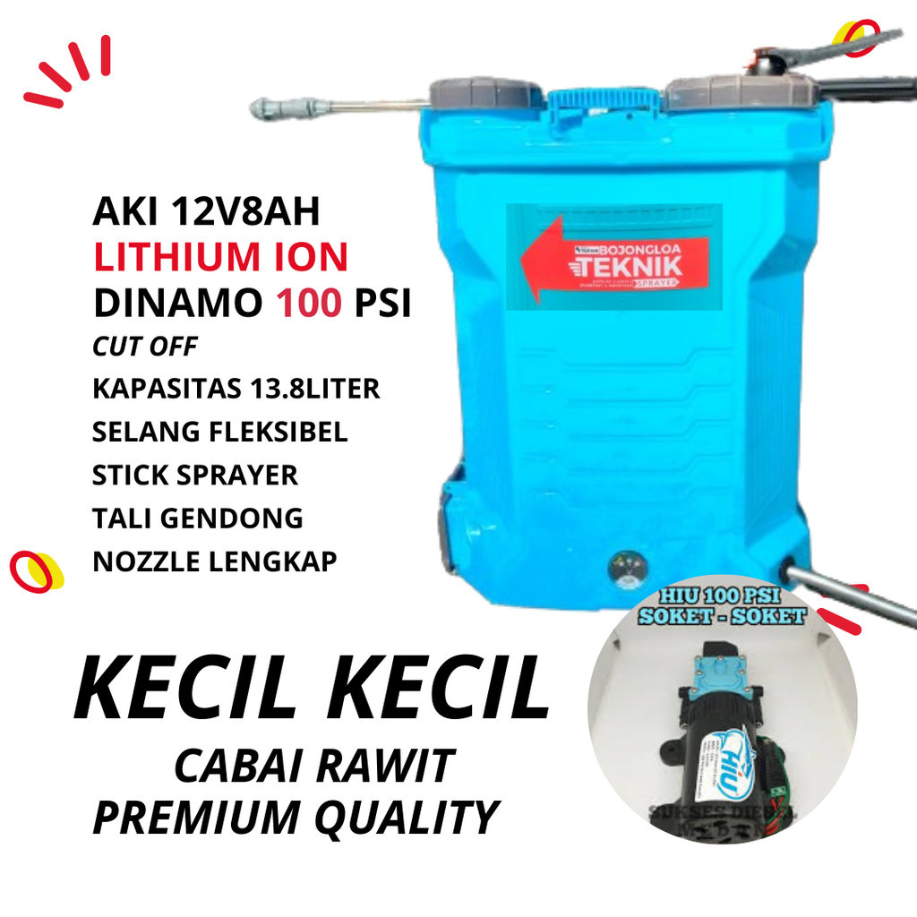 Sprayer Elektrik 13.8 Liter Premium Quality