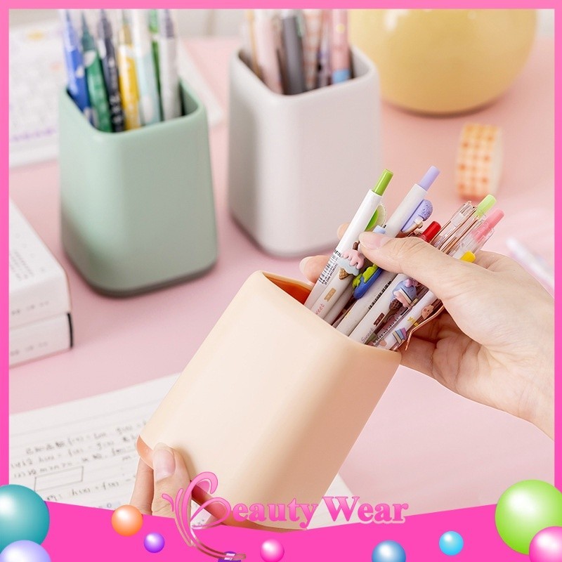 

Tempat Pensil Dan Pulpen Polos Simple Serbaguna Minimalis Pen Holder