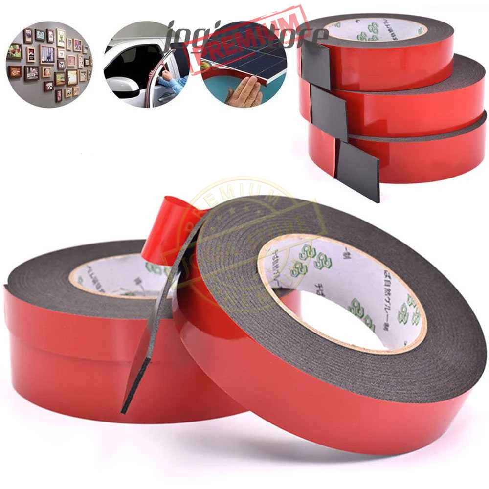 

Tape Lakban Double Tape Dobel Tip 10M Foam Perekat Serbaguna Selotip Strong Heavy Duty