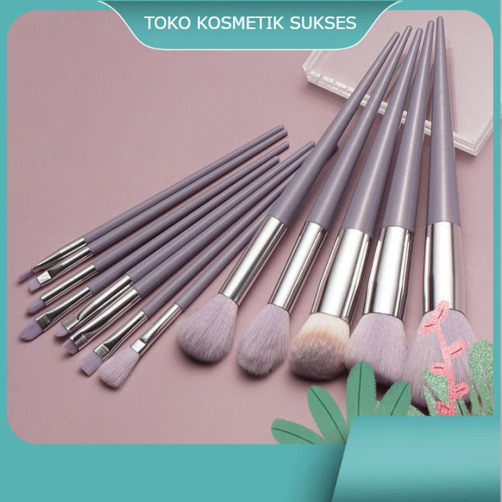 Brush Makeup Kuas Set 13 in 1 Lengkap Mini Travel | Paket Kuas Makeup