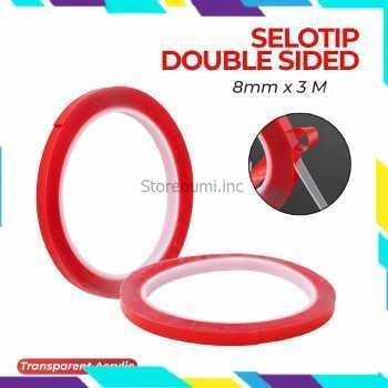 

PROMO TaffPACK Selotip Double Tape Transparent Acrylic 3M 12mm - HL878