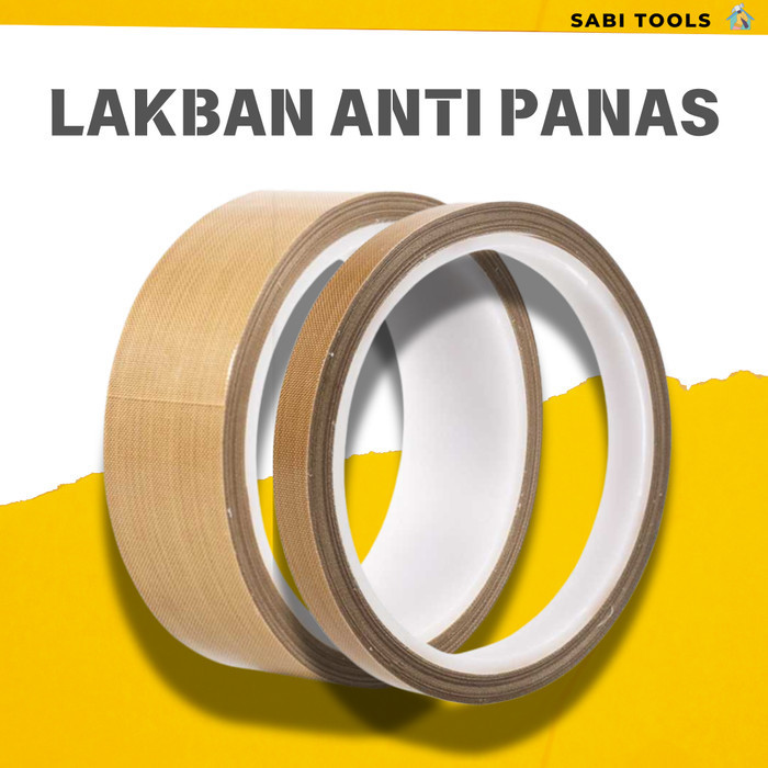 

Lakban Sealer Mesin Press Anti Panas Bahan PTFE 10 30 mm 10 Meter Heat High Temperature Adhesive