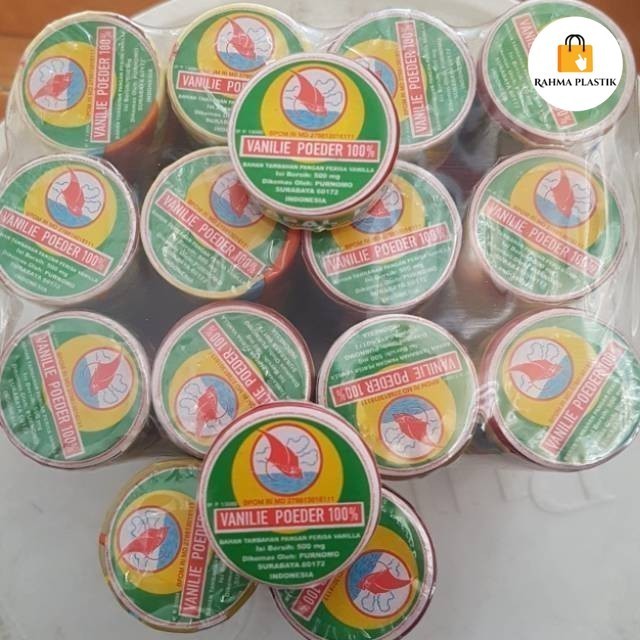 

Vanili Powder / Vanili Bubuk / Vanily Cepuk Cap Layar (1 slop isi 6pcs) Best Seller
