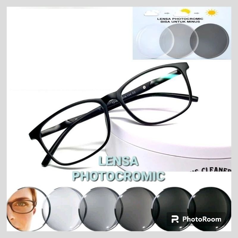 BARU Kacamata baca dan jalan Lensa Progresif Photocromic Frame Police