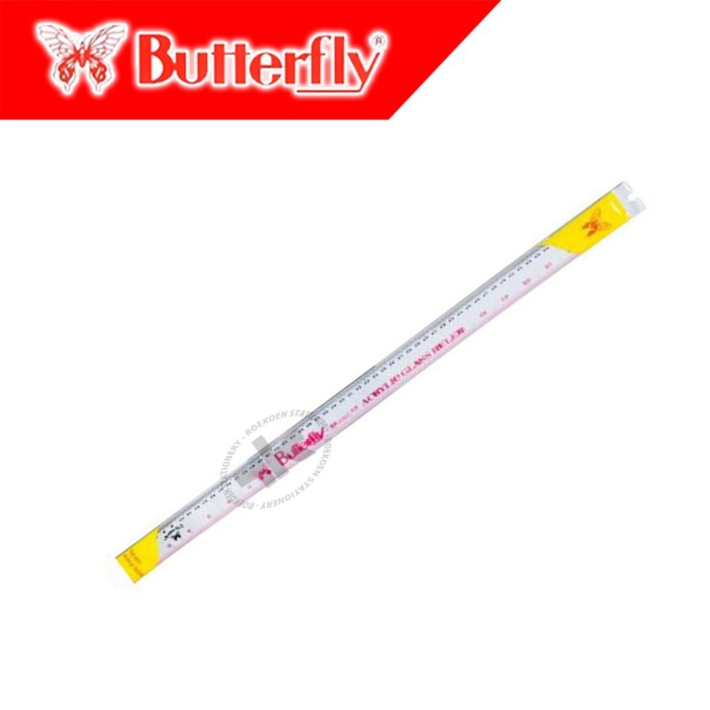 

Butterfly Ruler Penggaris Mika 100cm Polos BT-100