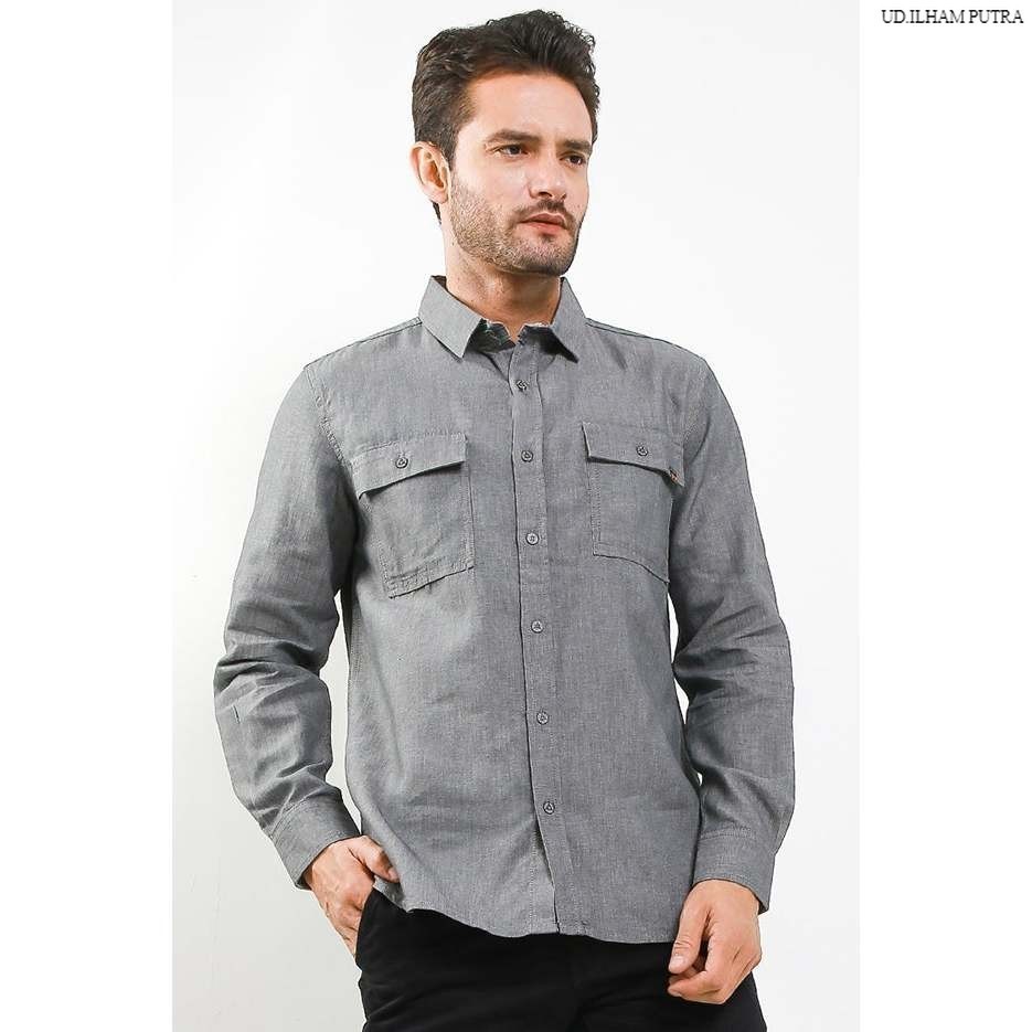 Kemeja Pria Baju Cowok CDL Cardinal Original - HAKAI00168J