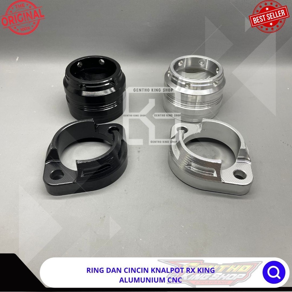 RING BAWAH DAN CINCIN ATAS KNALPOT RX KING RX KING ALUMUNIUM CNC T6 RXS RX SPESIAL RXK