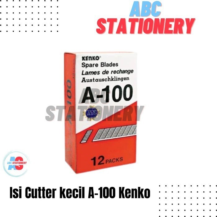 

Isi Cutter kecil A-100 Kenko (1 tube isi 5 mata pisau)