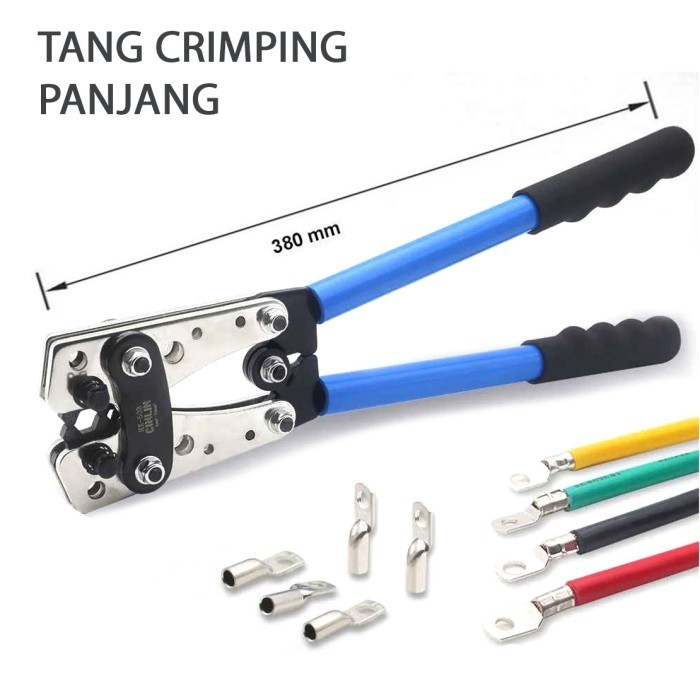 Tang Skun Crimping Crimper Taff Pengupas Pemotong Kabel Panjang Besar Alat instalasi Listrik - MN