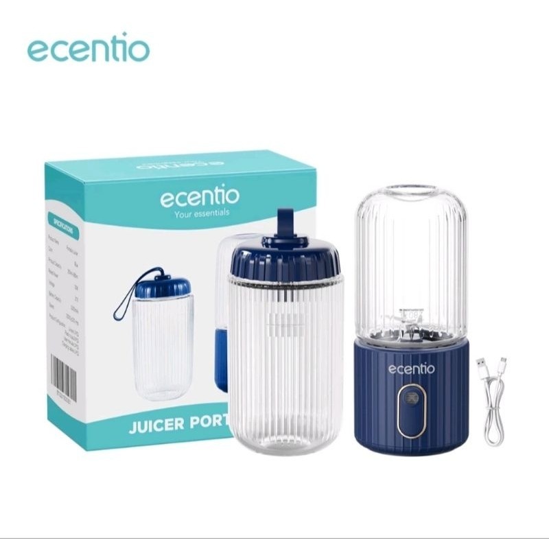 Blender Ecentio 8 Mata pisau 350ml + 280ML Portable Mini Blender Jus Juicer Listrik Blender Ecentio
