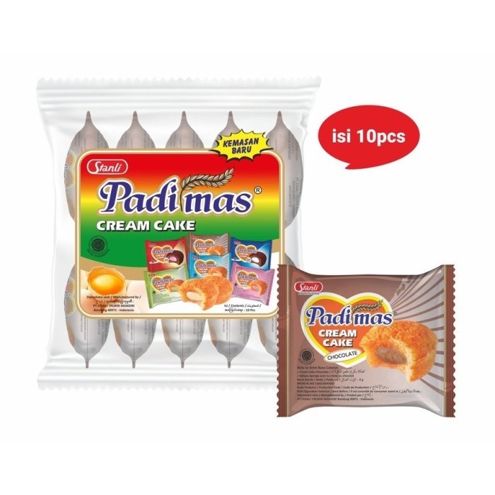 

Padimas Bolu Cream Cake Rasa Cokelat 9g Isi 10pcs Cemilan Murah dan Enak