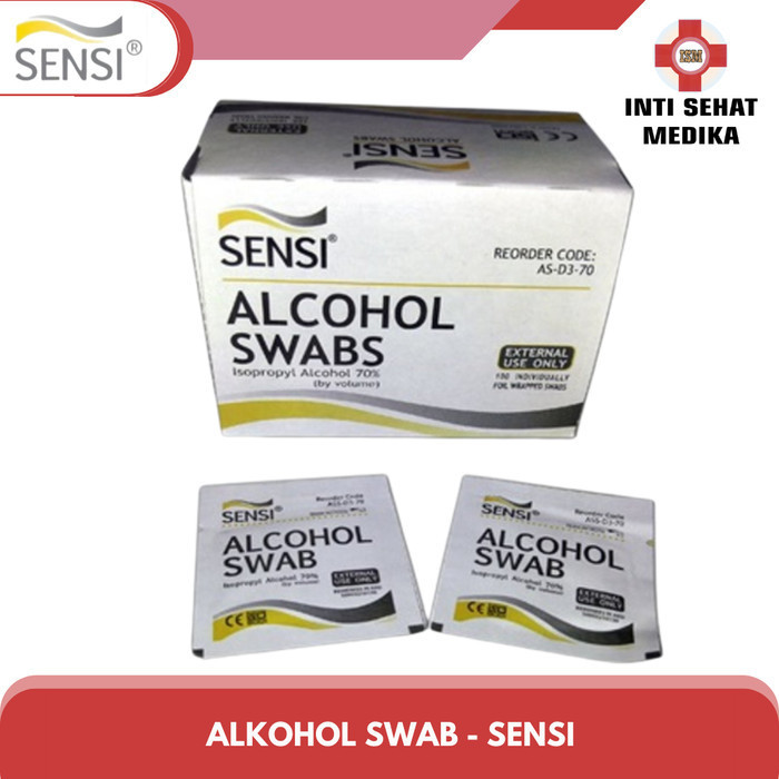 Alkohol Swab SENSI / Sensi Alkohol Swab / Tisu Alkohol 70%