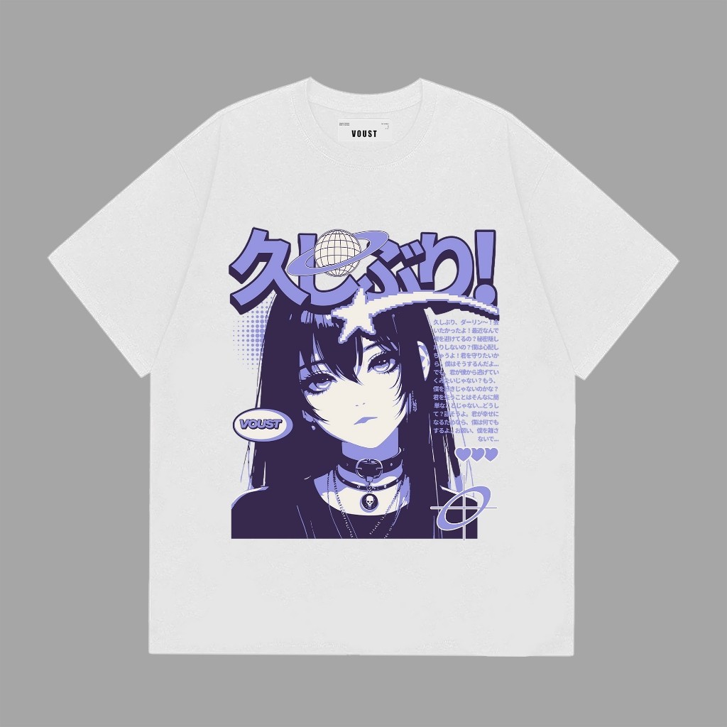 Voust T-shirt Y2k White Tees Unisex