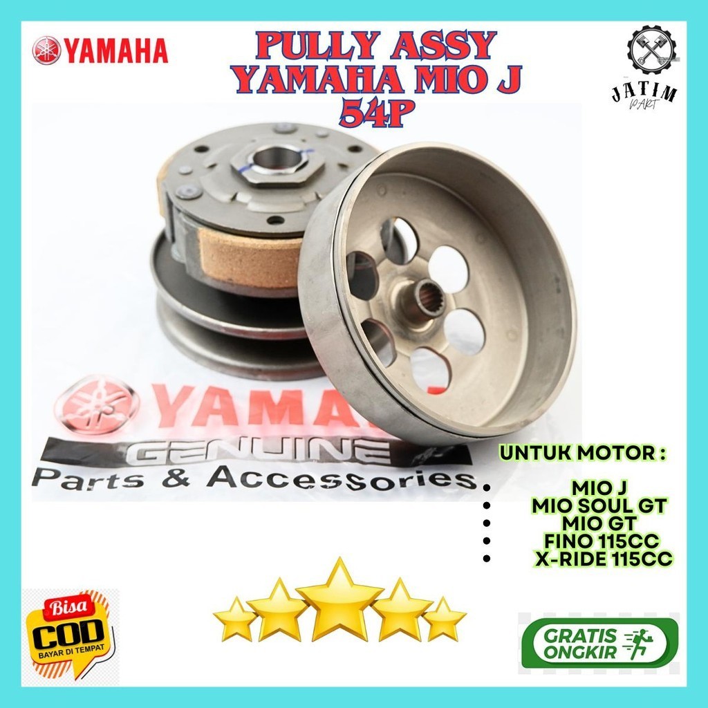 Puli Belakang Mio J Ori / Puli Cvt Fino / Pully Assy Yamaha Mio Gt Original Premiu - 54P-E7660-00