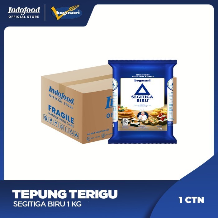 

TERJUAL 1 ctn - Tepung Terigu Segitiga Biru 1 kg