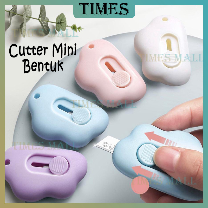 

pisau pemotong kertas mini portable/ cutter mini untuk alat tulis kantor/Pisau Kecil Motif Bentuk Awan/Cutter Mini Bentuk Awan Lucu /Portable Bentuk Awan Travel Mini Cutter