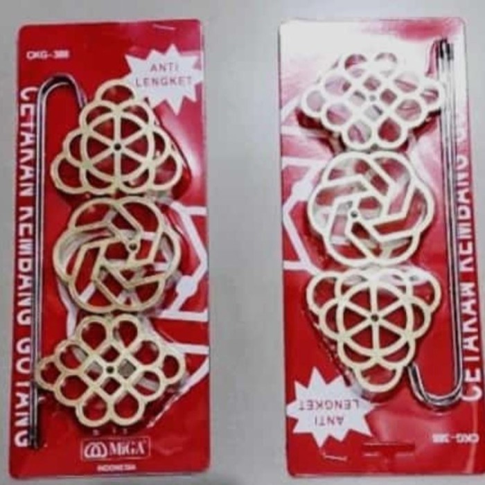 

TERJUAL Set 3pcs Cetakan Kue Kembang Goyang Loyang Seroja Bunga Bahan Kuningan - B