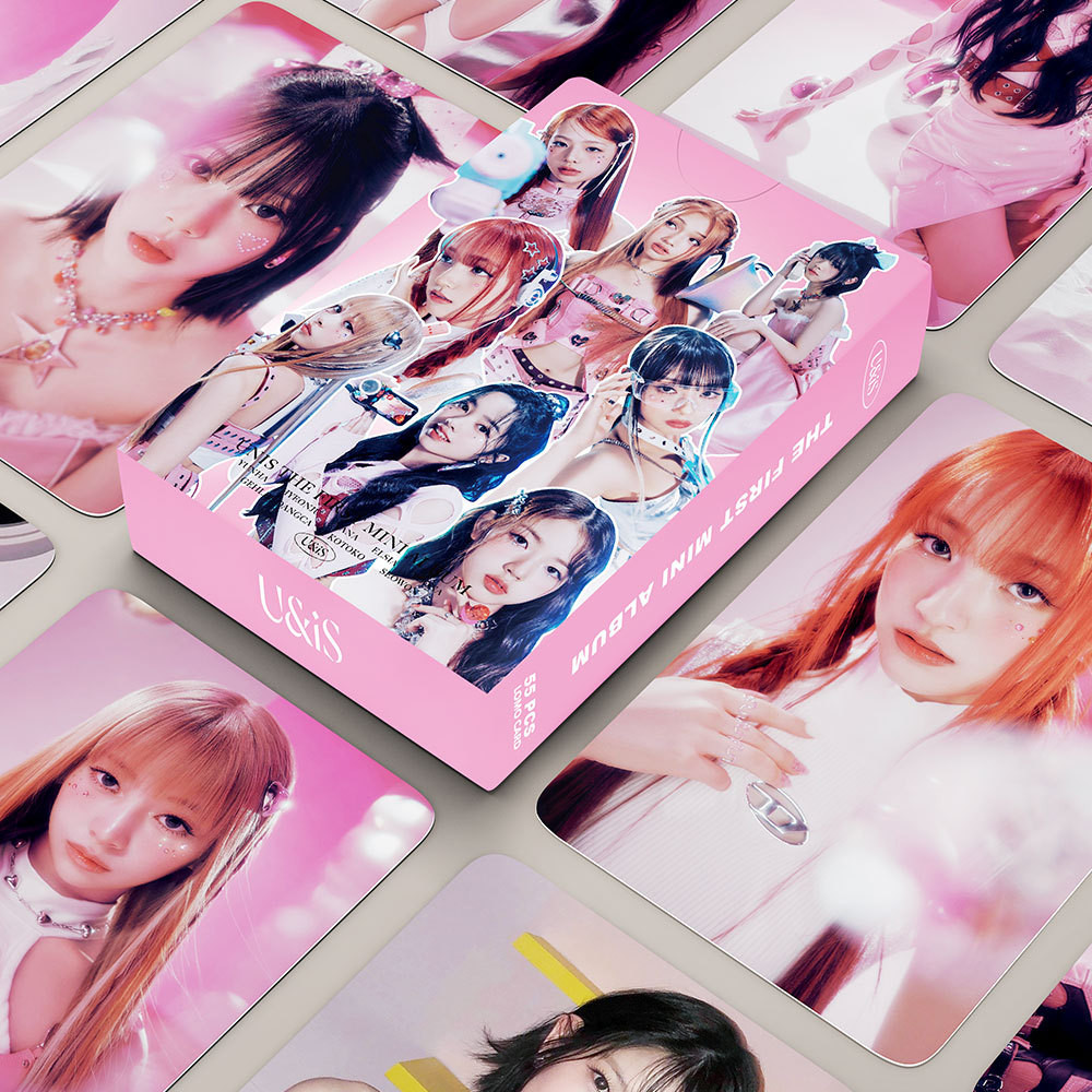 

55Pcs/Set KPOP UNIS We Unis Debut Album Boxed Photocards Seowon Yoona Kotoko Cute Selfie Lomo Cards Postcards Fans Collectibles