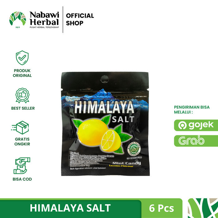 

HIMALAYA SALT - Permen Mint Rasa Lemon dengan Garam Isi 6pcs