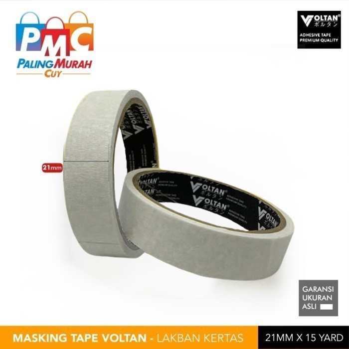 

KERTAS LEM 1 inch x 15 Yard / Masking Tape Japan Quality Termurah