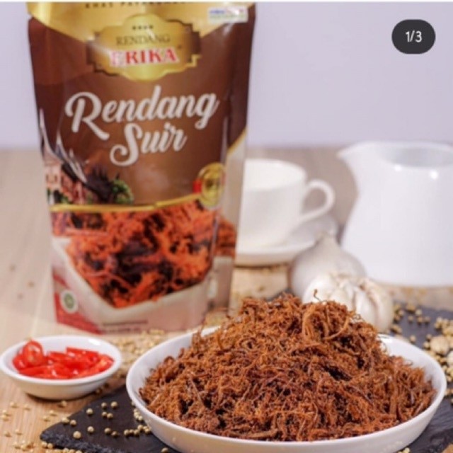 

Kuliner Minang Rendang Suir Erika Oleh Oleh Cemilan Payakumbuh Padang Khas Pariaman Jajanan Snack Kabau AX00