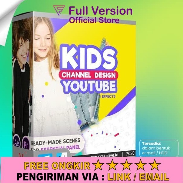 Template Video Adobe After Effect - Kids Channel Youtube Design Lifetime