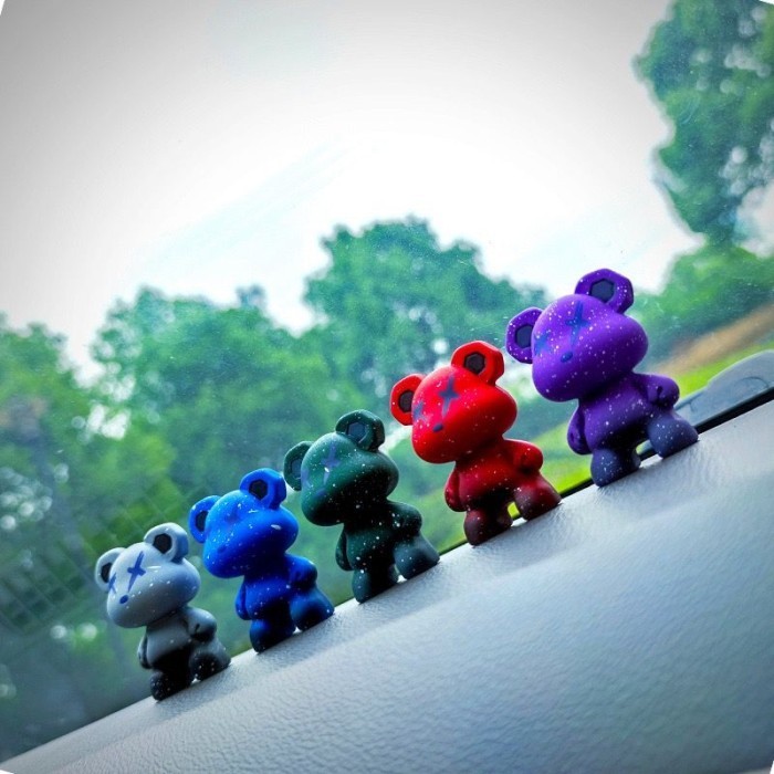 Cheval Aksesoris Dashboard Mobil Gloomy Bear & Bulldog/Hiasan Dashboard Car - Gloomy Bear